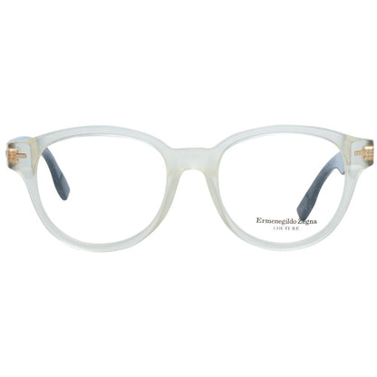 Eyeglasses Frames by Ermenegildo Zegna for men in and transparent showcases a refined silhouette, detailed with a transparent coloured frame finish and a sophisticated full-frame frame design.