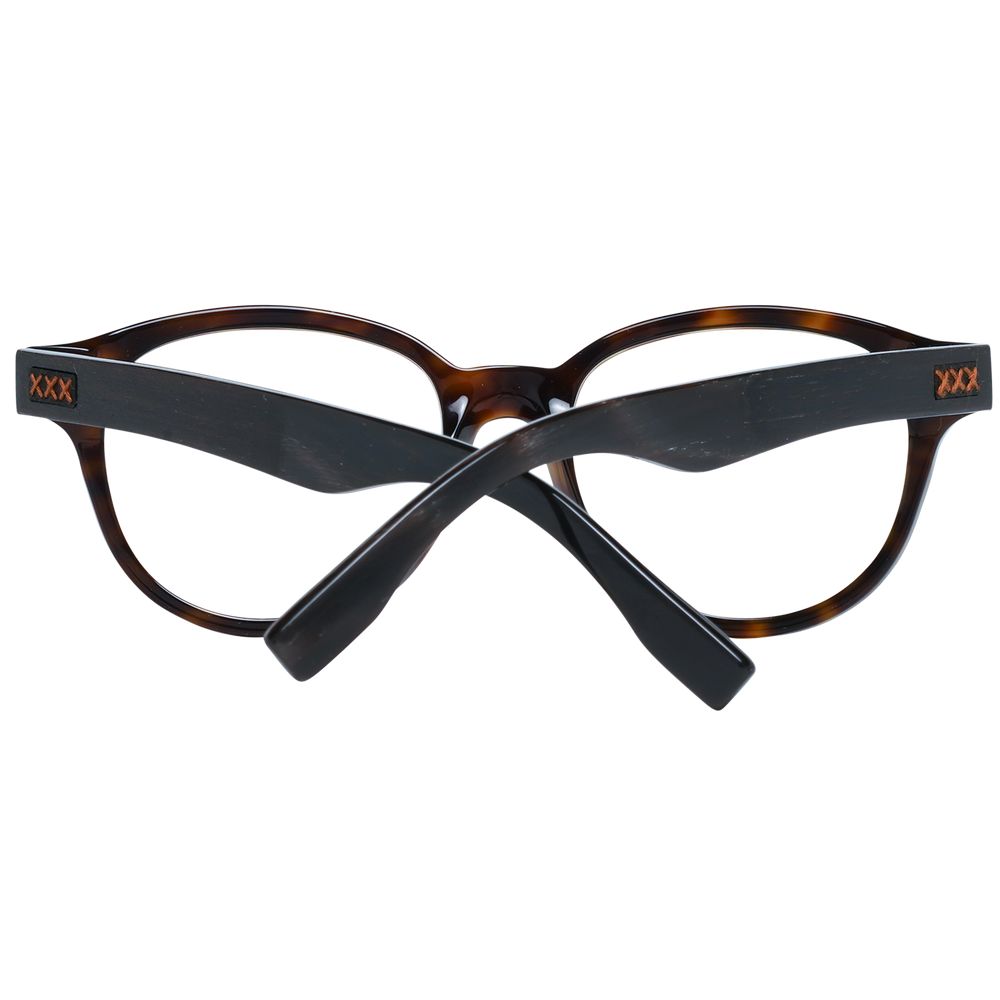 Eyeglasses Frames by Ermenegildo Zegna for men in and brown showcases an refined full-frame frame design featuring a sophisticated brown coloured frame for an refined and refined aesthetic.