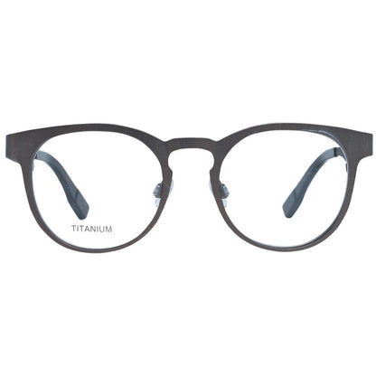 Eyeglasses Frames by Ermenegildo Zegna for men in gray features an refined silhouette, showcasing a sophisticated gray coloured frame and refined full-frame frame design for a refined look.
