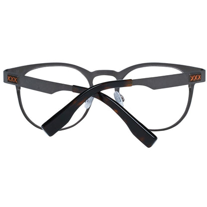 Eyeglasses Frames by Ermenegildo Zegna for men in gray features an refined silhouette, showcasing the refined gray coloured frame and sophisticated full-frame frame design.