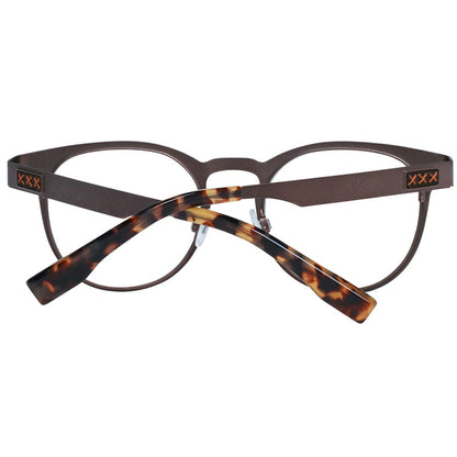 Eyeglasses Frames by Ermenegildo Zegna for men in bronze showcases a refined full-frame frame design with a refined bronze coloured frame finish for a refined and sophisticated look.