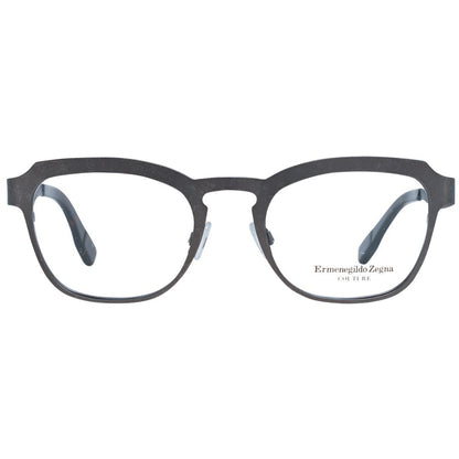 Eyeglasses Frames by Ermenegildo Zegna for men in gray features an refined silhouette, showcasing the refined gray coloured frame and sophisticated full-frame frame design.