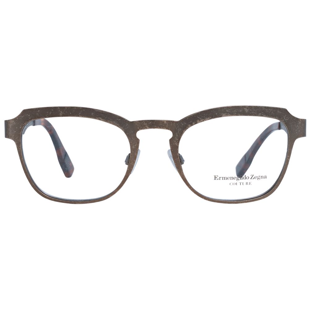 Eyeglasses Frames by Ermenegildo Zegna for men in and bronze showcases a refined silhouette, detailed with a bronze coloured frame finish and a sophisticated full-frame frame design.