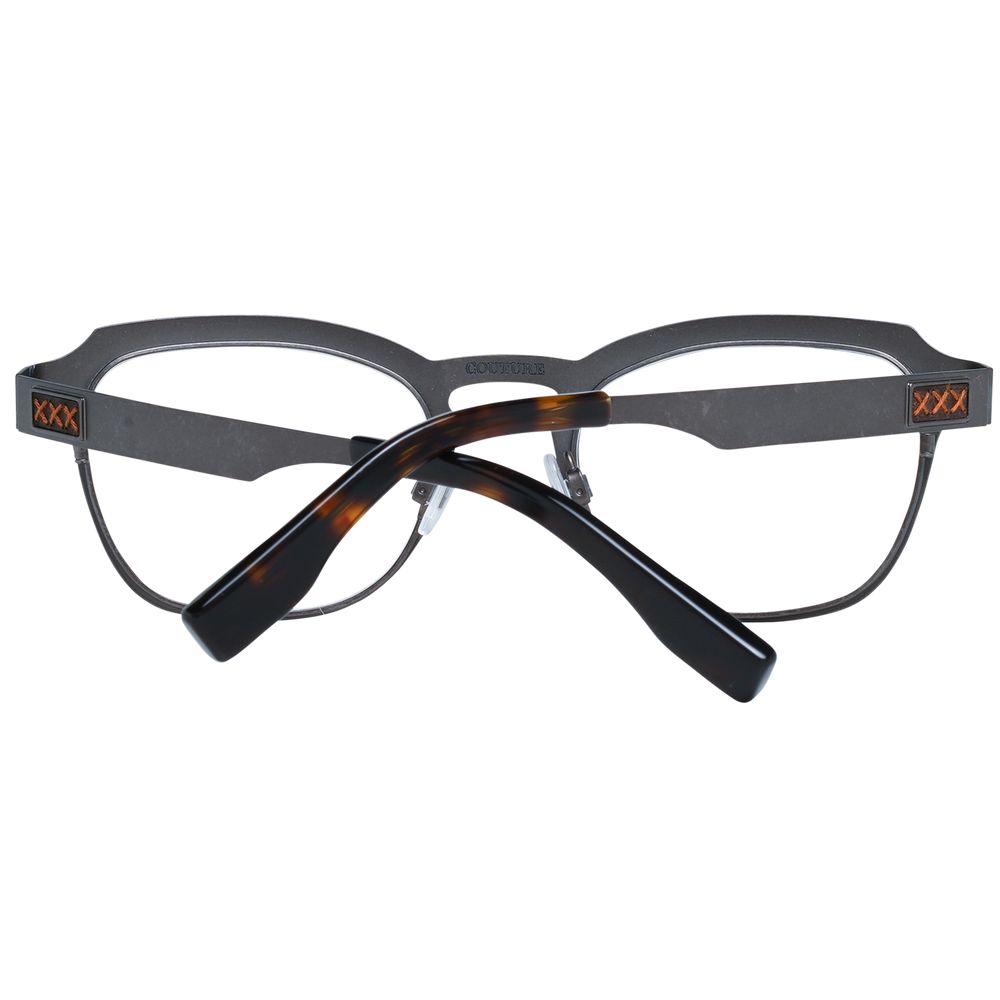 Eyeglasses Frames by Ermenegildo Zegna for men in and gray showcases a refined silhouette, detailed with a gray coloured frame finish and a sophisticated full-frame frame design.