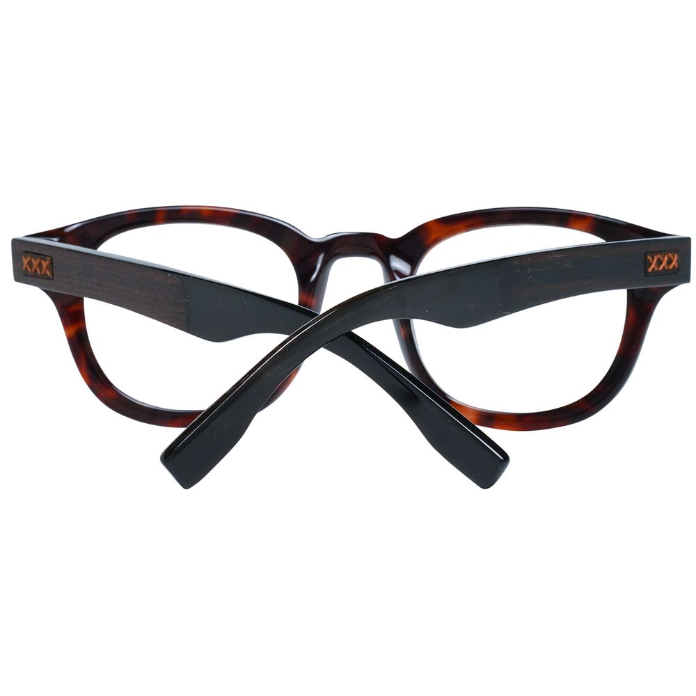 Eyeglasses Frames by Ermenegildo Zegna for men in and brown showcases an refined full-frame frame design featuring a sophisticated brown coloured frame for an refined and refined aesthetic.