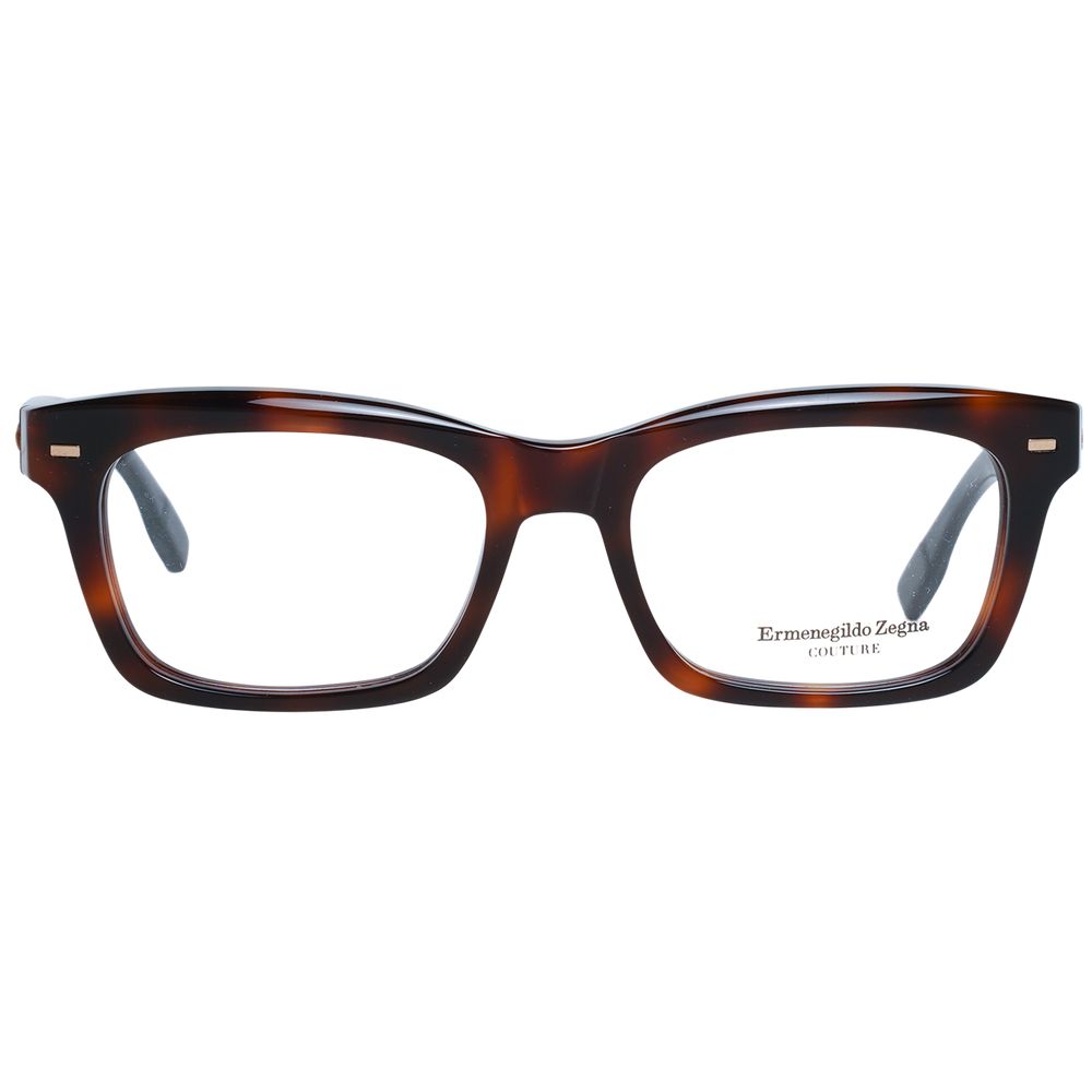 Eyeglasses Frames by Ermenegildo Zegna for men in brown features an refined silhouette, showcasing the refined brown coloured frame and sophisticated full-frame frame design.