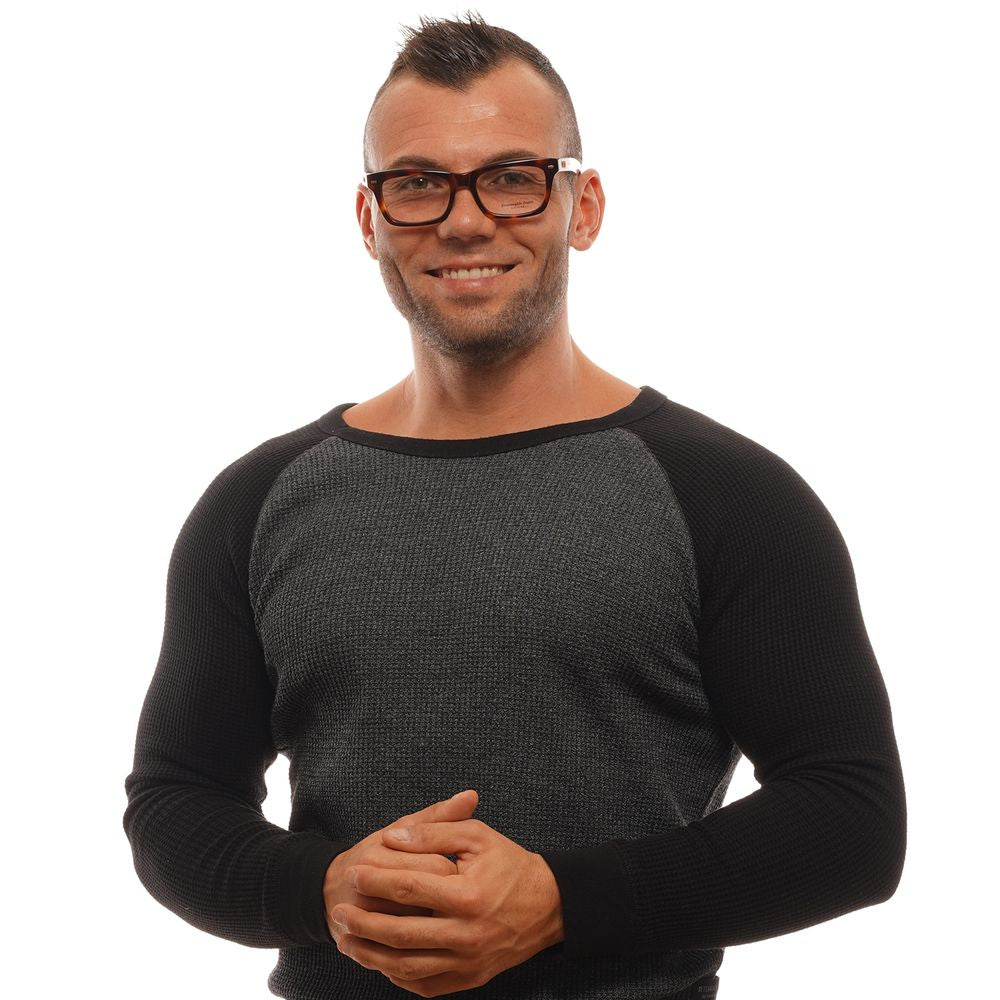 Eyeglasses Frames by Ermenegildo Zegna for men in brown showcases a refined full-frame frame design with a refined brown coloured frame finish for a refined and sophisticated look.