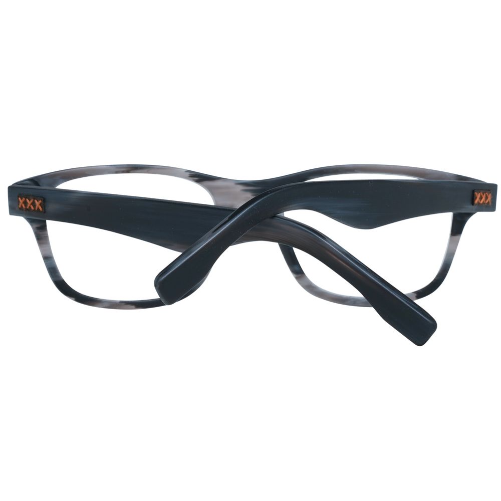 Eyeglasses Frames by Ermenegildo Zegna for men in gray features a refined silhouette, showcasing a refined gray coloured frame and full-frame frame design for a sophisticated, premium look.