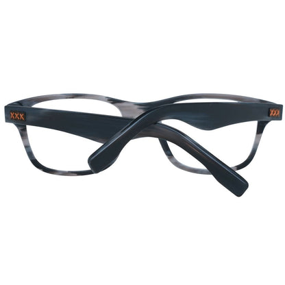 Eyeglasses Frames by Ermenegildo Zegna for men in gray features a refined silhouette, showcasing a refined gray coloured frame and full-frame frame design for a sophisticated, premium look.