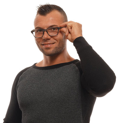Eyeglasses Frames by Ermenegildo Zegna for men in gray showcases a reflective silhouette, artfully incorporating a sophisticated gray coloured frame with a distinct full-frame frame design.