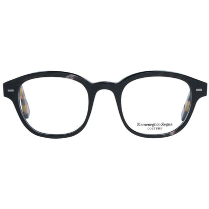 Eyeglasses Frames by Ermenegildo Zegna for men in stretch cotton brown & horn showcases a refined full-frame frame design with a refined brown coloured frame finish for a refined and sophisticated look.
