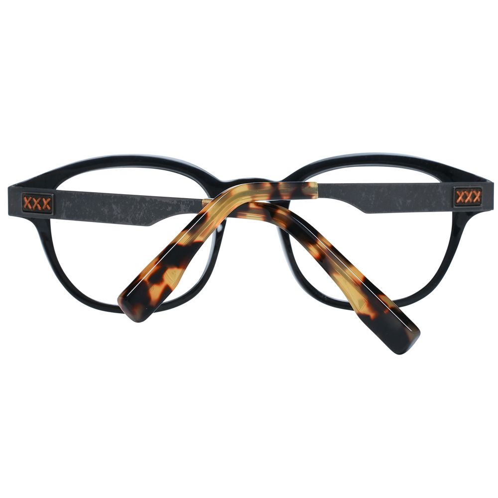 Eyeglasses Frames by Ermenegildo Zegna for men in stretch cotton brown & horn features a refined silhouette, showcasing a refined brown coloured frame and full-frame frame design for a sophisticated, premium look.
