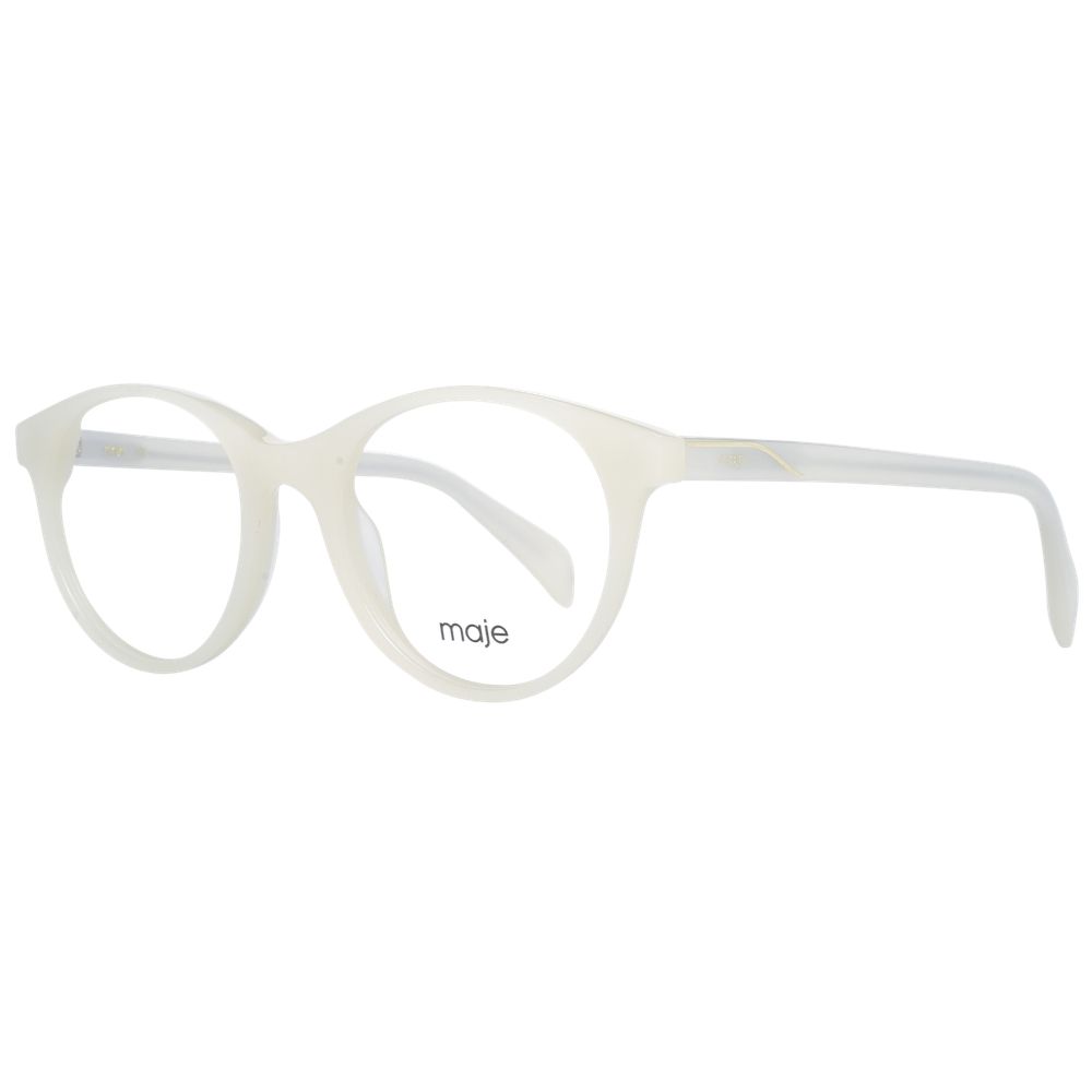 Eyeglasses Frames by Maje for women in cotton white features an refined silhouette, showcasing the refined white coloured frame and sophisticated full-frame frame design.