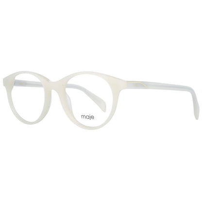 Eyeglasses Frames by Maje for women in cotton white features an refined silhouette, showcasing the refined white coloured frame and sophisticated full-frame frame design.