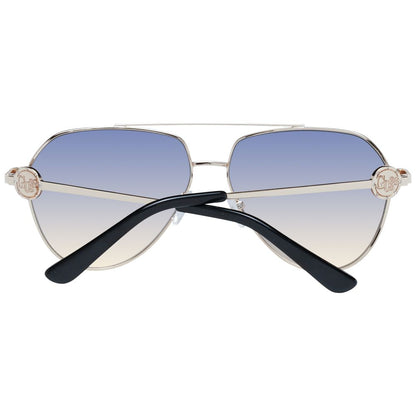 Sunglasses by Guess for women in gold features an ethereal aviator full-rim frame design with gold coloured frame frames and gradient category-2-medium-tint lens for a ethereal finish.