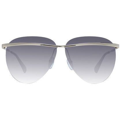 Sunglasses by Max & Co for women in and gold presents a sumptuous silhouette, featuring gold coloured frame and aviator rimless frame design with gradient category-2-medium-tint lens for a sumptuous look.