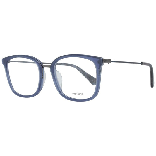 Eyeglasses Frames by Police for men in and blue showcases a refined silhouette, detailed with a blue coloured frame finish and a sophisticated full-frame frame design.