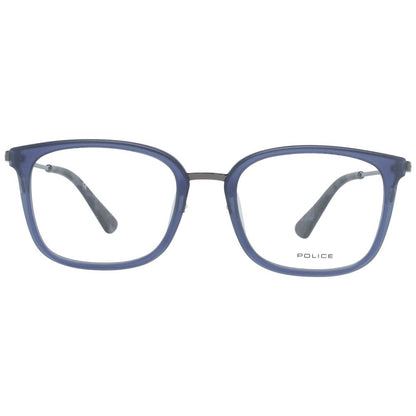 Eyeglasses Frames by Police for men in blue showcases a refined full-frame frame design with a refined blue coloured frame finish for a refined and sophisticated look.