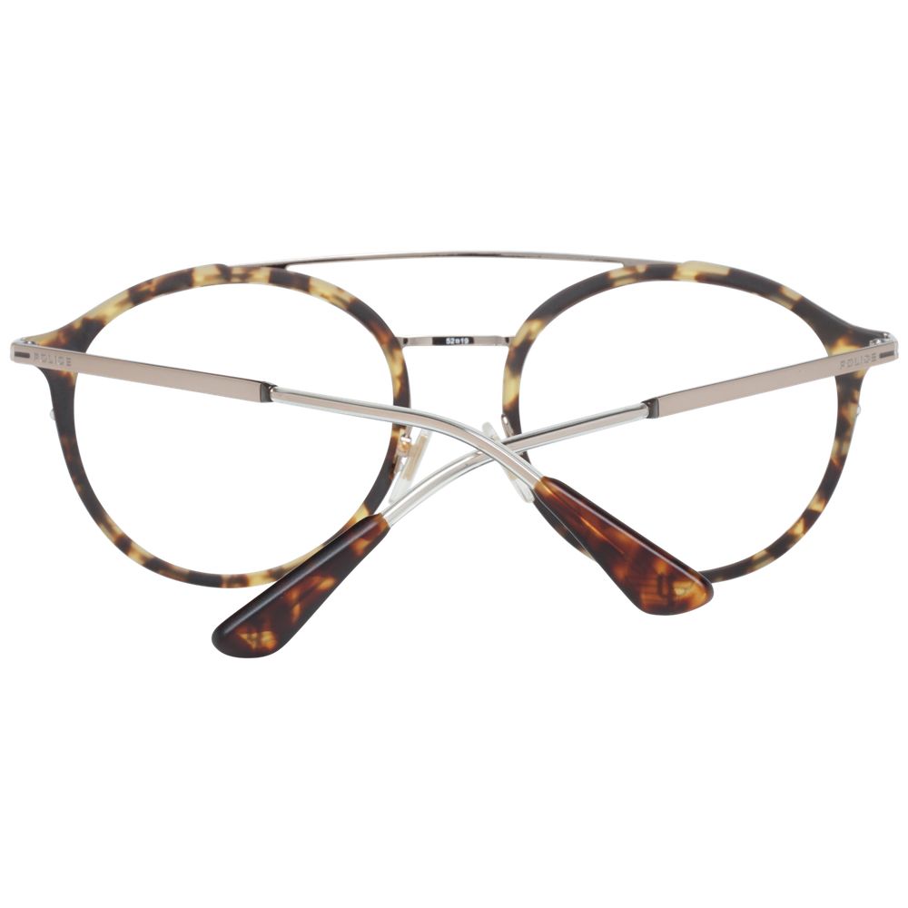 Eyeglasses Frames by Police for men in metal brown features a refined silhouette, showcasing a refined brown coloured frame and full-frame frame design for a sophisticated, premium look.