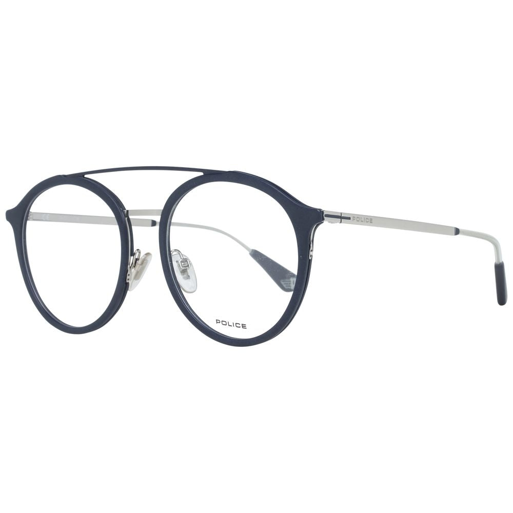 Eyeglasses Frames by Police for men in gray features a refined silhouette, showcasing a refined gray coloured frame and full-frame frame design for a sophisticated, premium look.