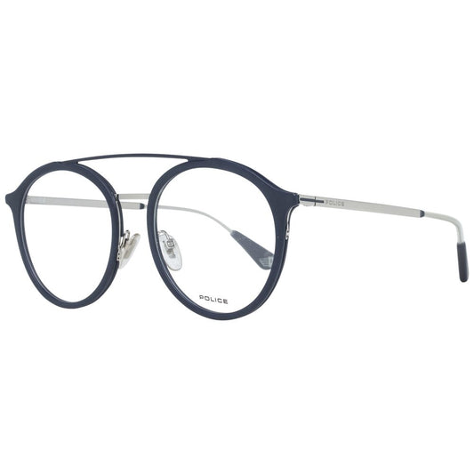 Eyeglasses Frames by Police for men in gray features a refined silhouette, showcasing a refined gray coloured frame and full-frame frame design for a sophisticated, premium look.
