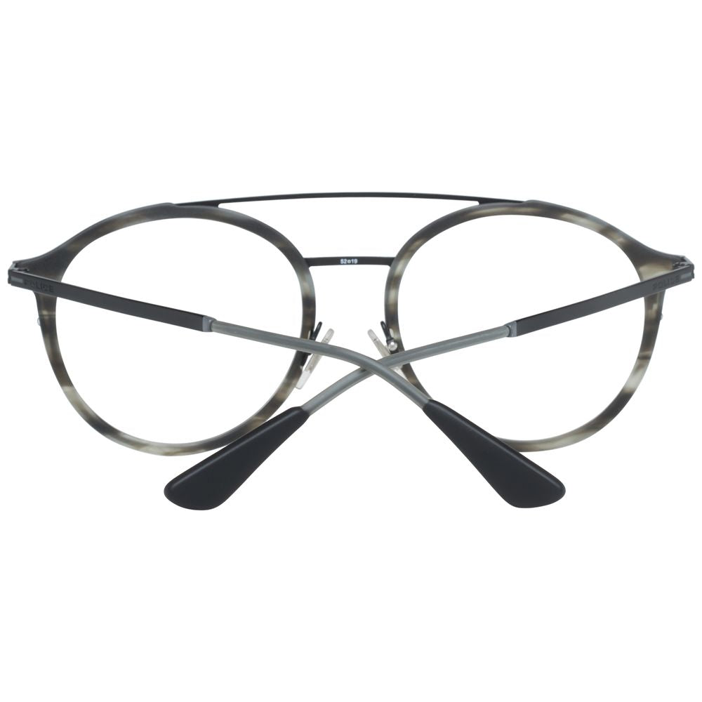Eyeglasses Frames by Police for men in gray features a refined silhouette, showcasing a refined gray coloured frame and full-frame frame design for a sophisticated, premium look.