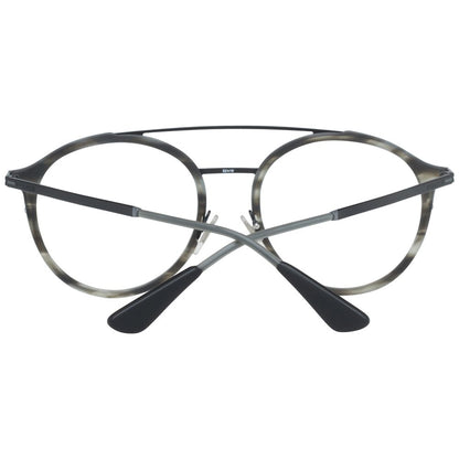 Eyeglasses Frames by Police for men in gray features a refined silhouette, showcasing a refined gray coloured frame and full-frame frame design for a sophisticated, premium look.