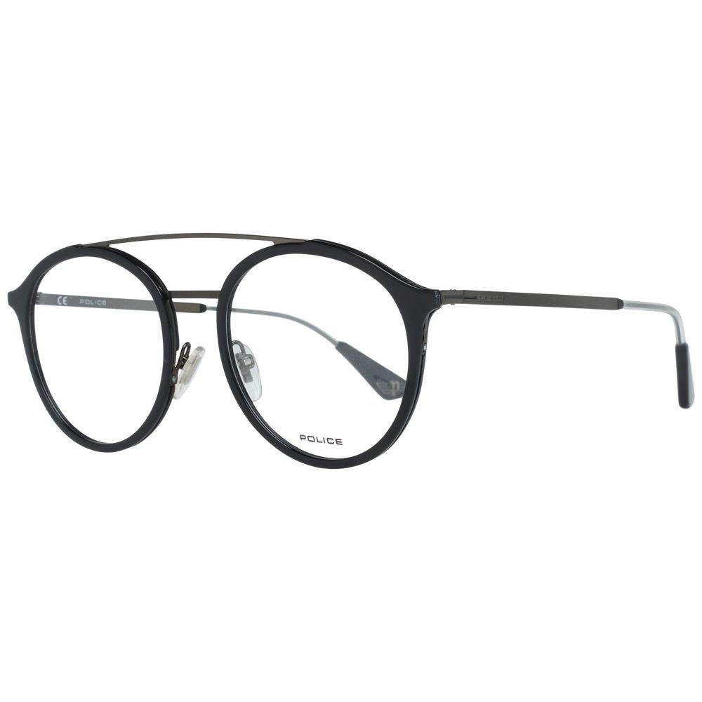 Eyeglasses Frames by Police for men in black features an refined silhouette, showcasing the refined black coloured frame and sophisticated full-frame frame design.
