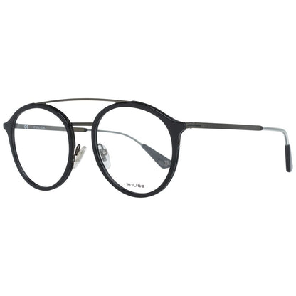 Eyeglasses Frames by Police for men in black features an refined silhouette, showcasing the refined black coloured frame and sophisticated full-frame frame design.