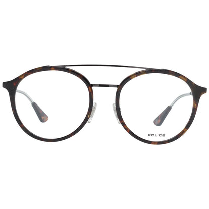 Eyeglasses Frames by Police for men in and brown showcases a refined silhouette, detailed with a brown coloured frame finish and a sophisticated full-frame frame design.