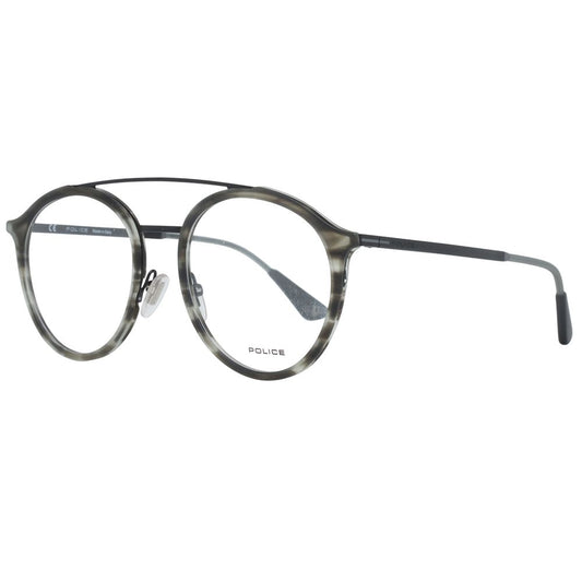 Eyeglasses Frames by Police for men in gray features a refined silhouette, showcasing a refined gray coloured frame and full-frame frame design for a sophisticated, premium look.
