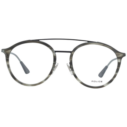 Eyeglasses Frames by Police for men in gray features an refined silhouette, showcasing a sophisticated gray coloured frame and refined full-frame frame design for a refined look.