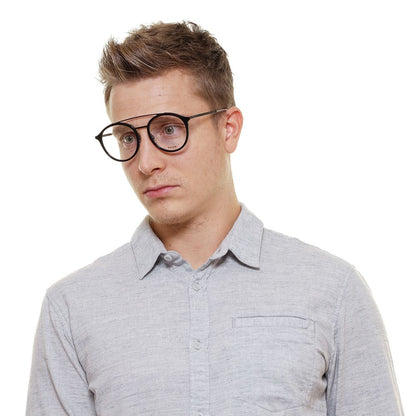 Eyeglasses Frames by Police for men in black features an refined silhouette, showcasing a sophisticated black coloured frame and refined full-frame frame design for a refined look.