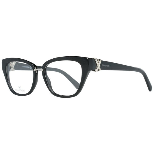 Eyeglasses Frames by Swarovski for women in metal black showcases a reflective silhouette, artfully incorporating a sophisticated black coloured frame with a distinct full-frame frame design.