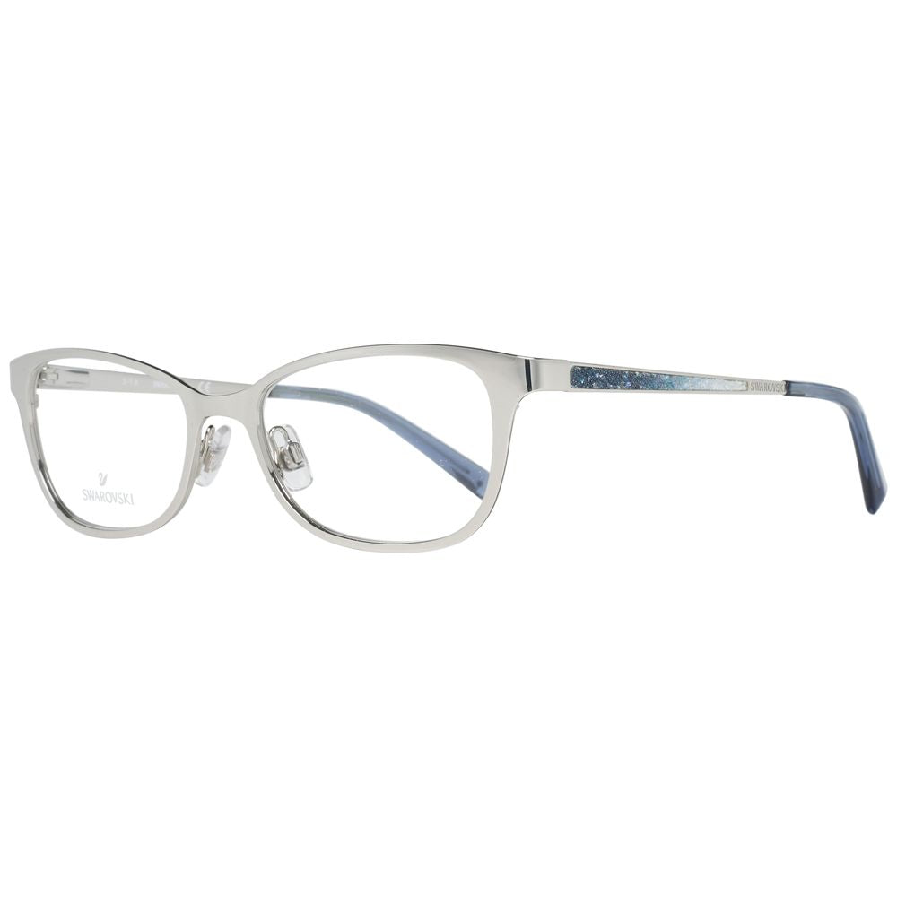 Eyeglasses Frames by Swarovski for women in plastic silver showcases a refined full-frame frame design with a refined silver coloured frame finish for a refined and sophisticated look.