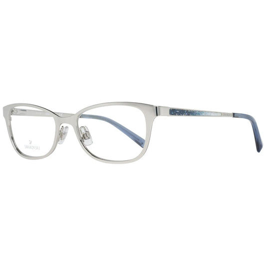 Eyeglasses Frames by Swarovski for women in plastic silver showcases a refined full-frame frame design with a refined silver coloured frame finish for a refined and sophisticated look.