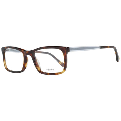 Eyeglasses Frames by Police for men in brown features an refined silhouette, showcasing a sophisticated brown coloured frame and refined full-frame frame design for a refined look.