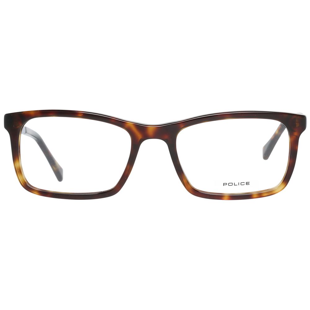 Eyeglasses Frames by Police for men in brown features an refined silhouette, showcasing the refined brown coloured frame and sophisticated full-frame frame design.