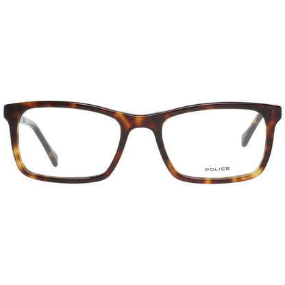 Eyeglasses Frames by Police for men in brown features an refined silhouette, showcasing the refined brown coloured frame and sophisticated full-frame frame design.