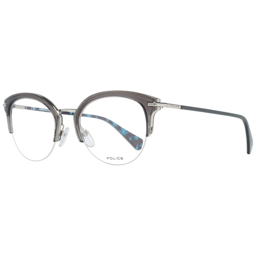 Eyeglasses Frames by Police for women in and gray showcases an refined full-frame frame design featuring a sophisticated gray coloured frame for an refined and refined aesthetic.