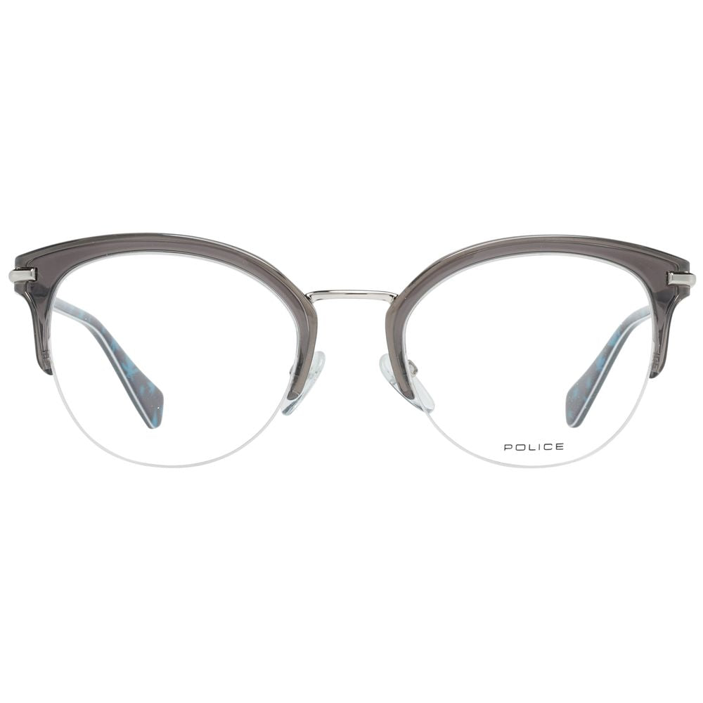 Eyeglasses Frames by Police for women in and gray showcases a refined silhouette, detailed with a gray coloured frame finish and a sophisticated full-frame frame design.