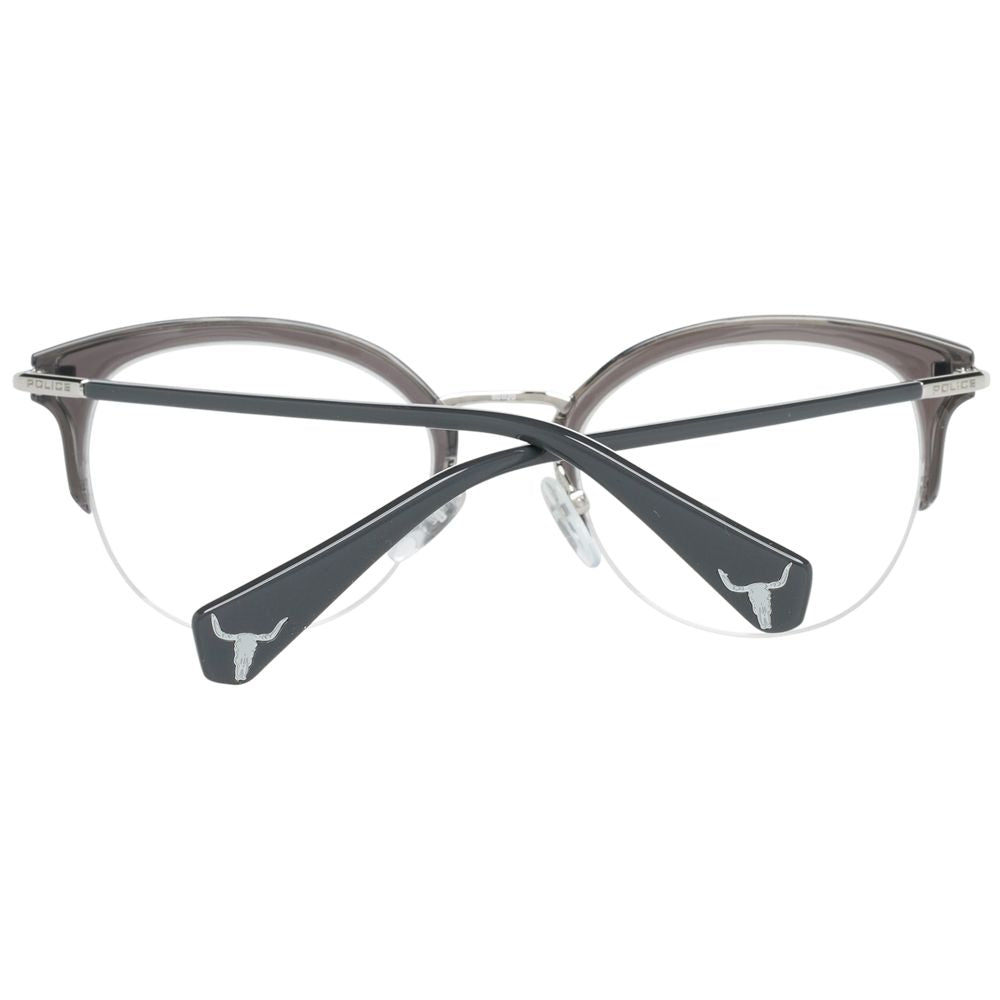 Eyeglasses Frames by Police for women in and gray showcases a refined silhouette, detailed with a gray coloured frame finish and a sophisticated full-frame frame design.