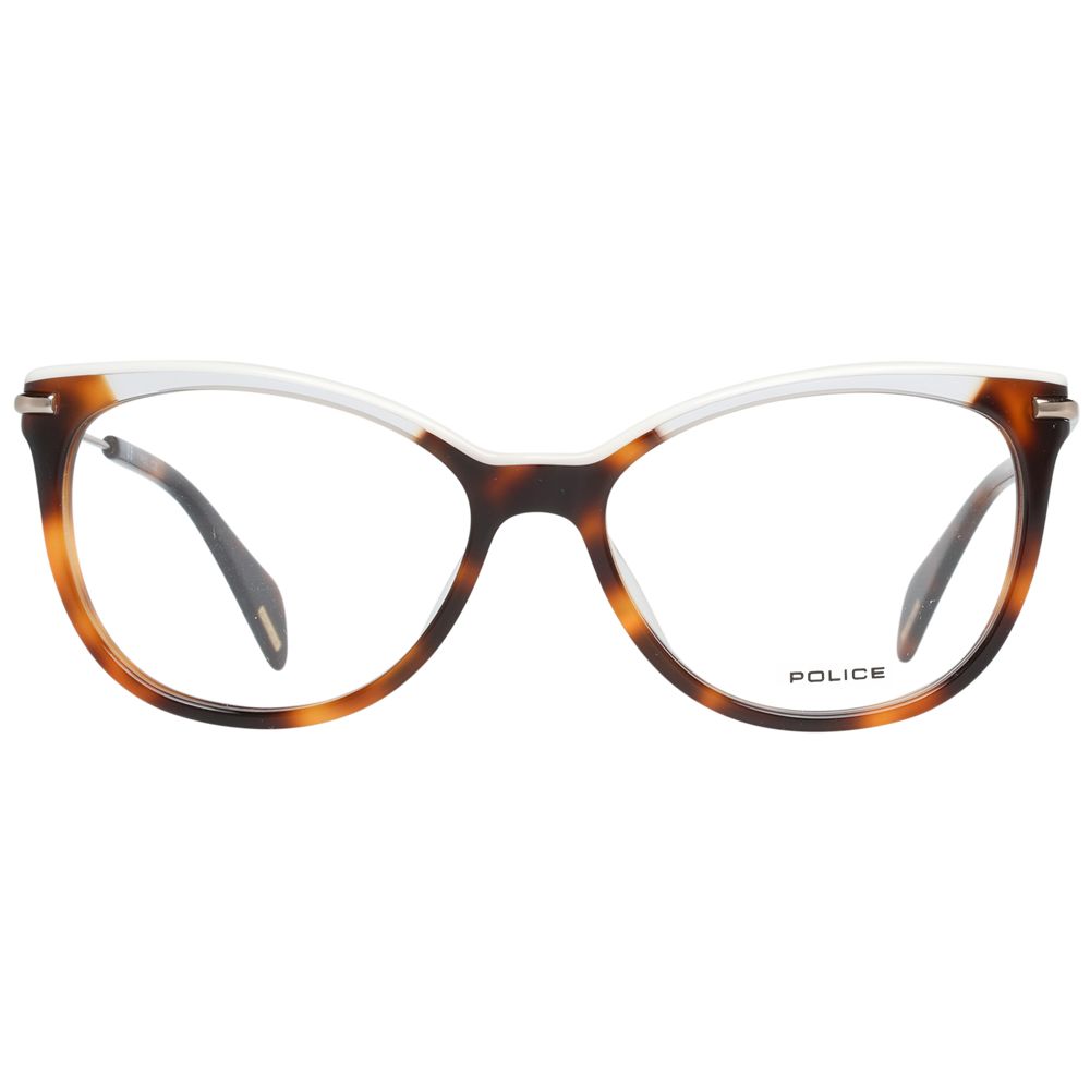 Eyeglasses Frames by Police for women in brown showcases a refined full-frame frame design with a refined brown coloured frame finish for a refined and sophisticated look.