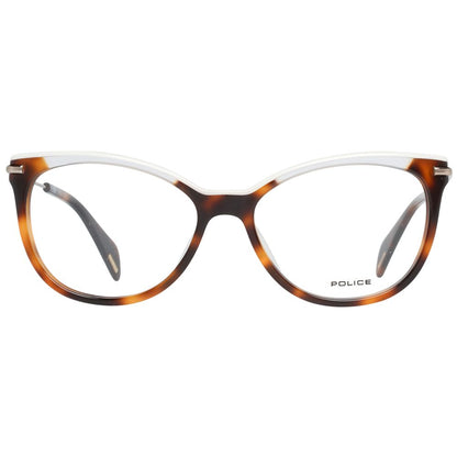 Eyeglasses Frames by Police for women in brown showcases a refined full-frame frame design with a refined brown coloured frame finish for a refined and sophisticated look.
