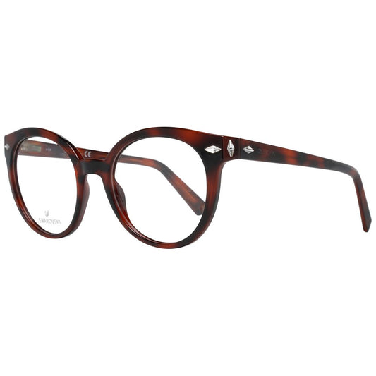 Eyeglasses Frames by Swarovski for women in and brown showcases a refined silhouette, detailed with a brown coloured frame finish and a sophisticated full-frame frame design.