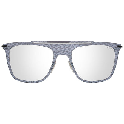 Sunglasses by Police for men in gray showcases a ethereal silhouette, featuring gray coloured frame aviator frame design with mirrored category-3-dark-tint lens for a ethereal finish.