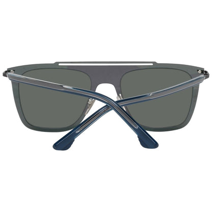 This Sunglasses by Police for men in blue presents a sumptuous silhouette, showcasing a sumptuous rectangle frame design in blue coloured frame and high-performance mirrored category-3-dark-tint lens.