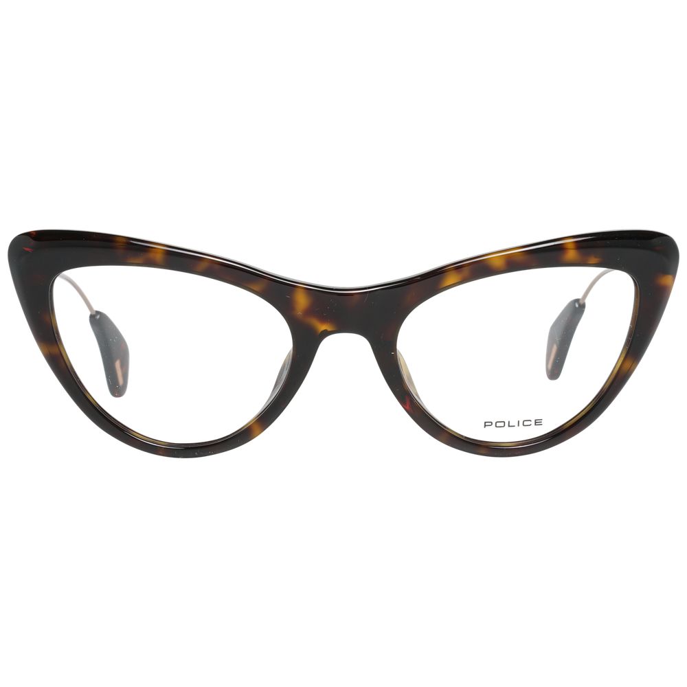 Eyeglasses Frames by Police for women in brown showcases a refined full-frame frame design with a refined brown coloured frame finish for a refined and sophisticated look.
