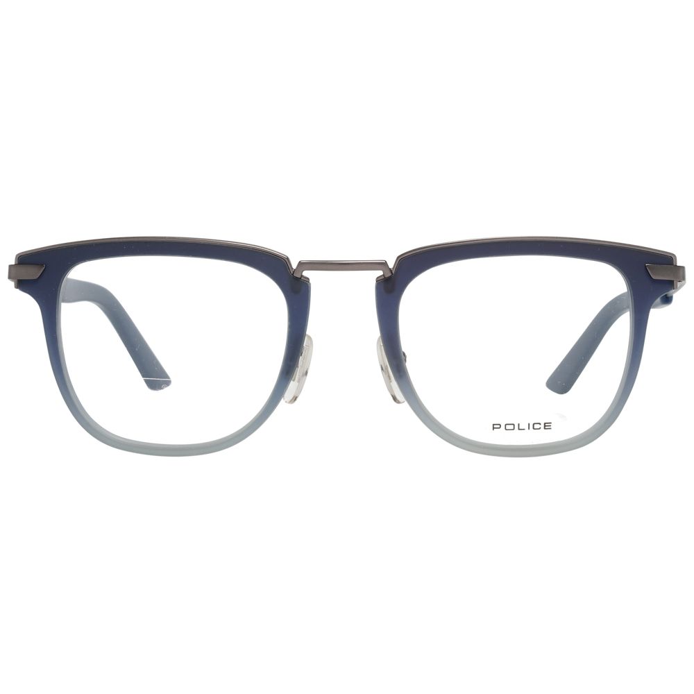 Eyeglasses Frames by Police for men in blue features an refined silhouette, showcasing a sophisticated blue coloured frame and refined full-frame frame design for a refined look.