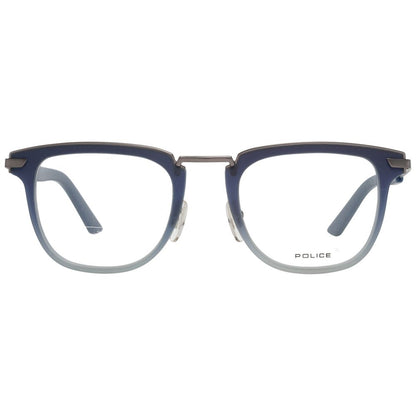 Eyeglasses Frames by Police for men in blue features an refined silhouette, showcasing a sophisticated blue coloured frame and refined full-frame frame design for a refined look.